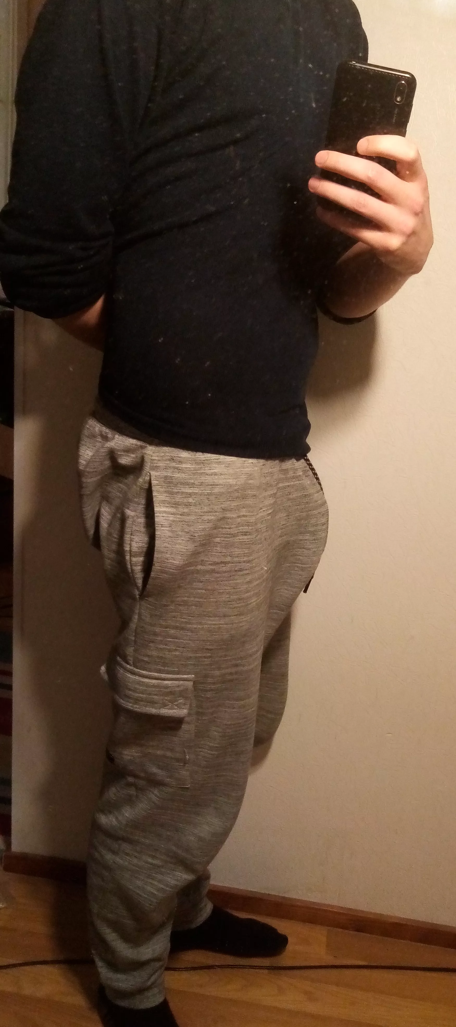 I feel like sweatpants with no underwear may not be an option in public...