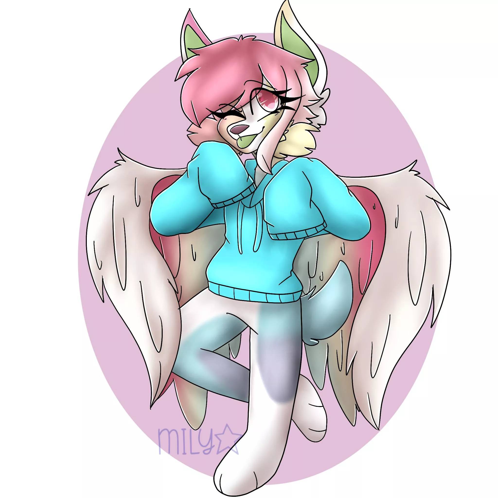 I finally got around to drawing my girl Piper! She is so cute! I do have commissions open if anyone is interested!