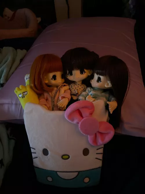 I got a new dollie!!! She’s on the far left and her name is Celia Grace 🌹✨