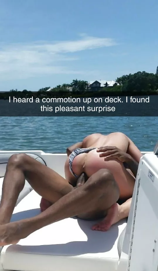 I invited my friend my boat this weekend. He and my wife don't really get along. I was having a nap when I heard something on deck and I thought that they were having a fight but I was glad to see that I was wrong I invited my friend my boat this weekend. He and my wife don't really get along. I was having a nap when I heard something on deck and I thought that they were having a fight but I was glad to see that I was wrong