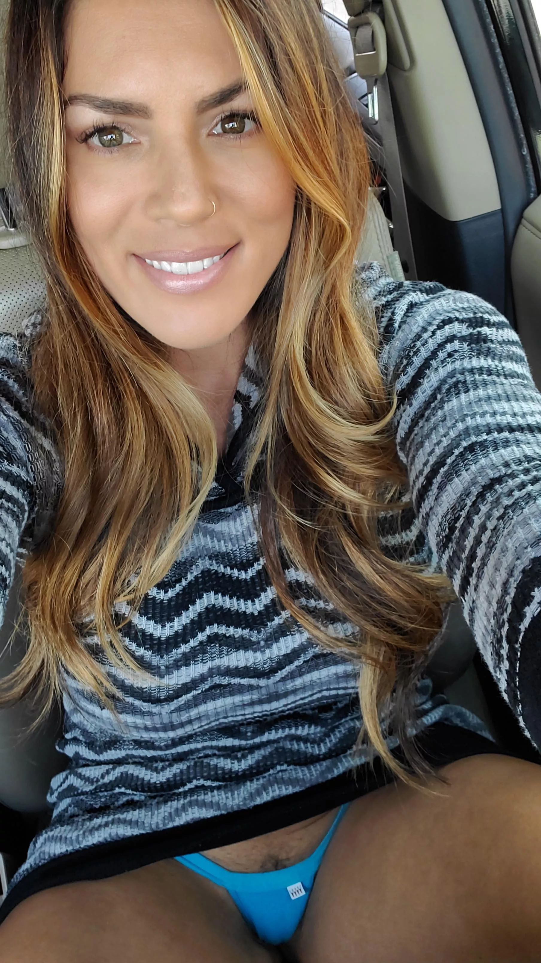 I love that I can still wear short dresses in the winter.