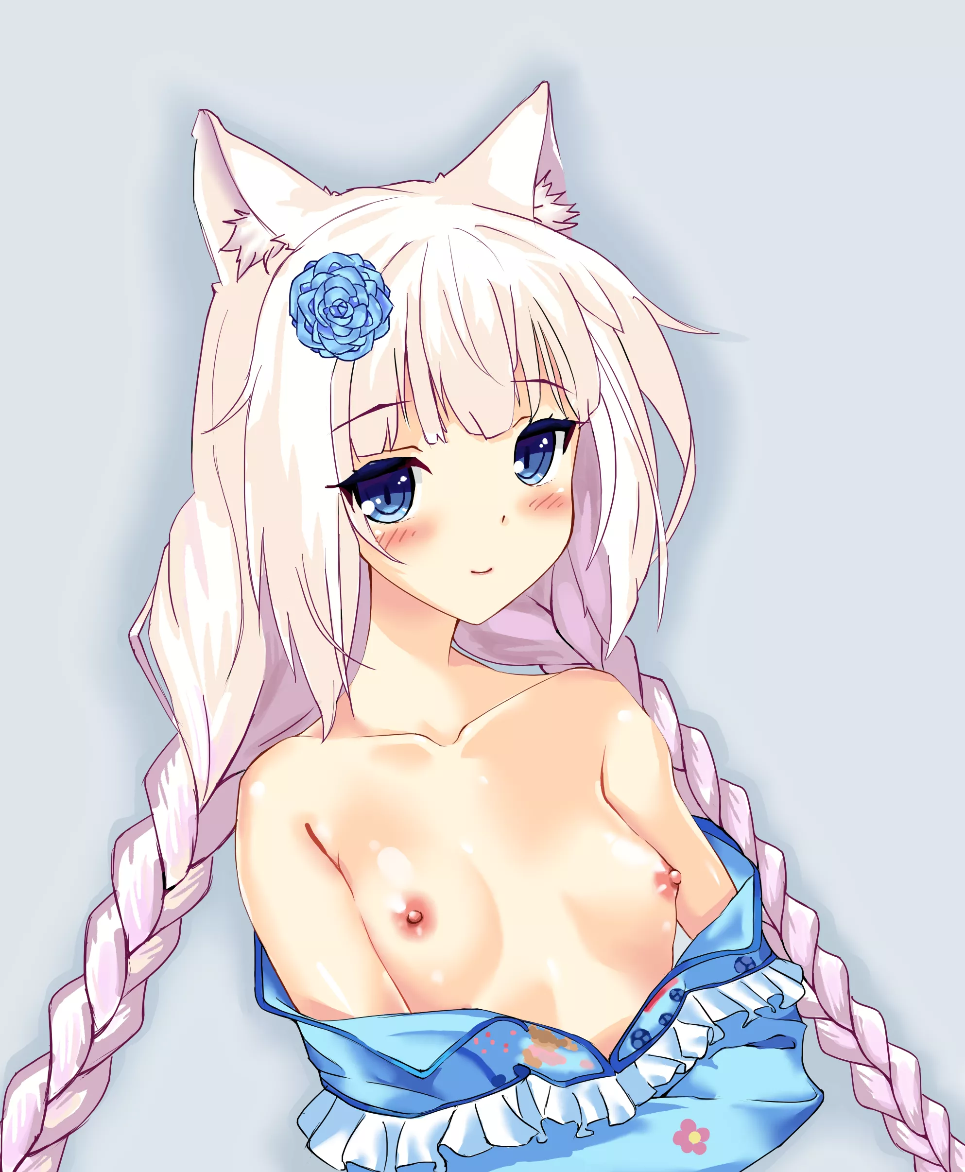 I was finally able to draw my #1 catgirl