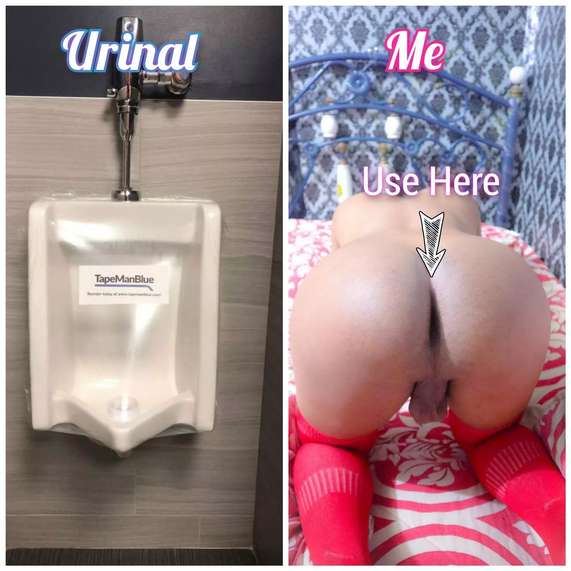I will prove that I can store your pee inside my body, please use me, I want to be useful to you even though it is the same as a public urinal.