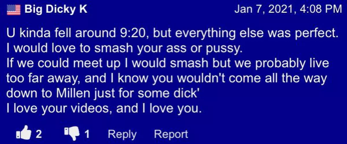 I’d come down to millen just for some dick’