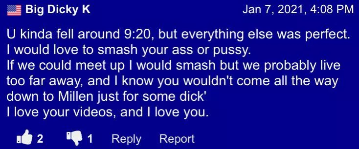 I’d come down to millen just for some dick’