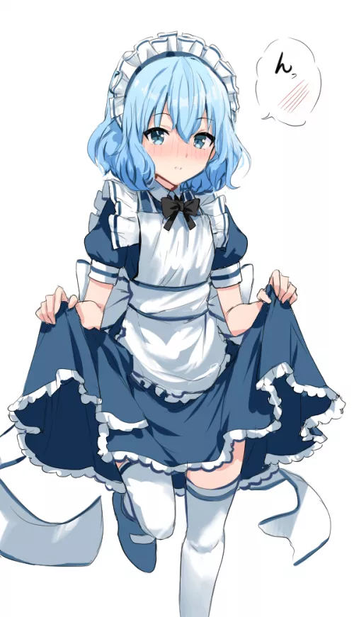 I-I wore the maid outfit, like you asked