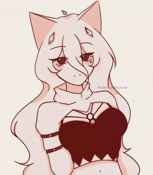 i'm pretty sure that humans with animal features are also counted as furry characters so here's a pretty fox named kurune ;)