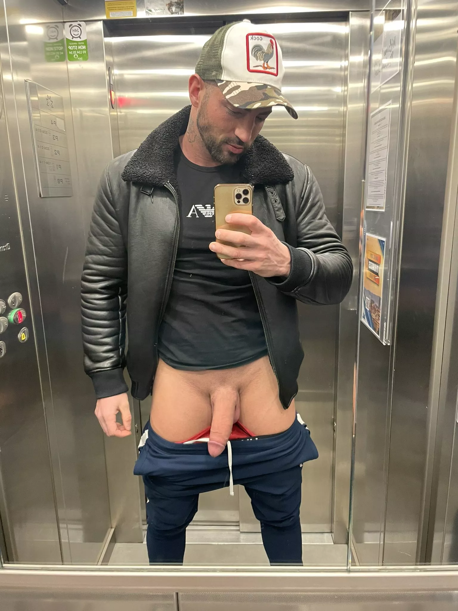 In the elevator
