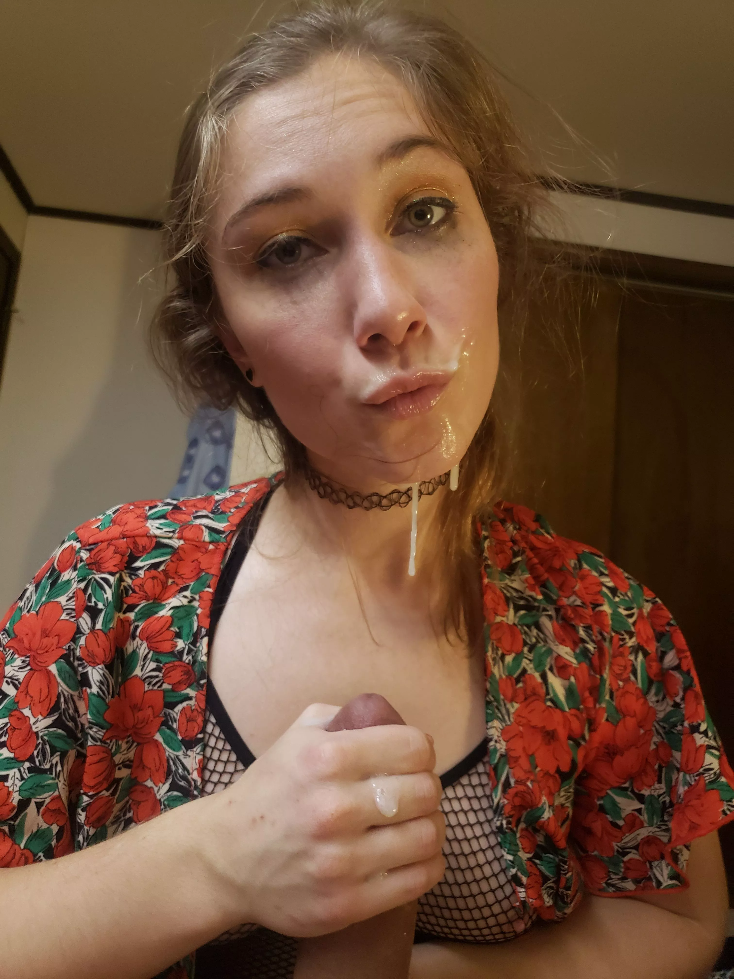 just a little church girl who loves hot cum sprayed all over her face