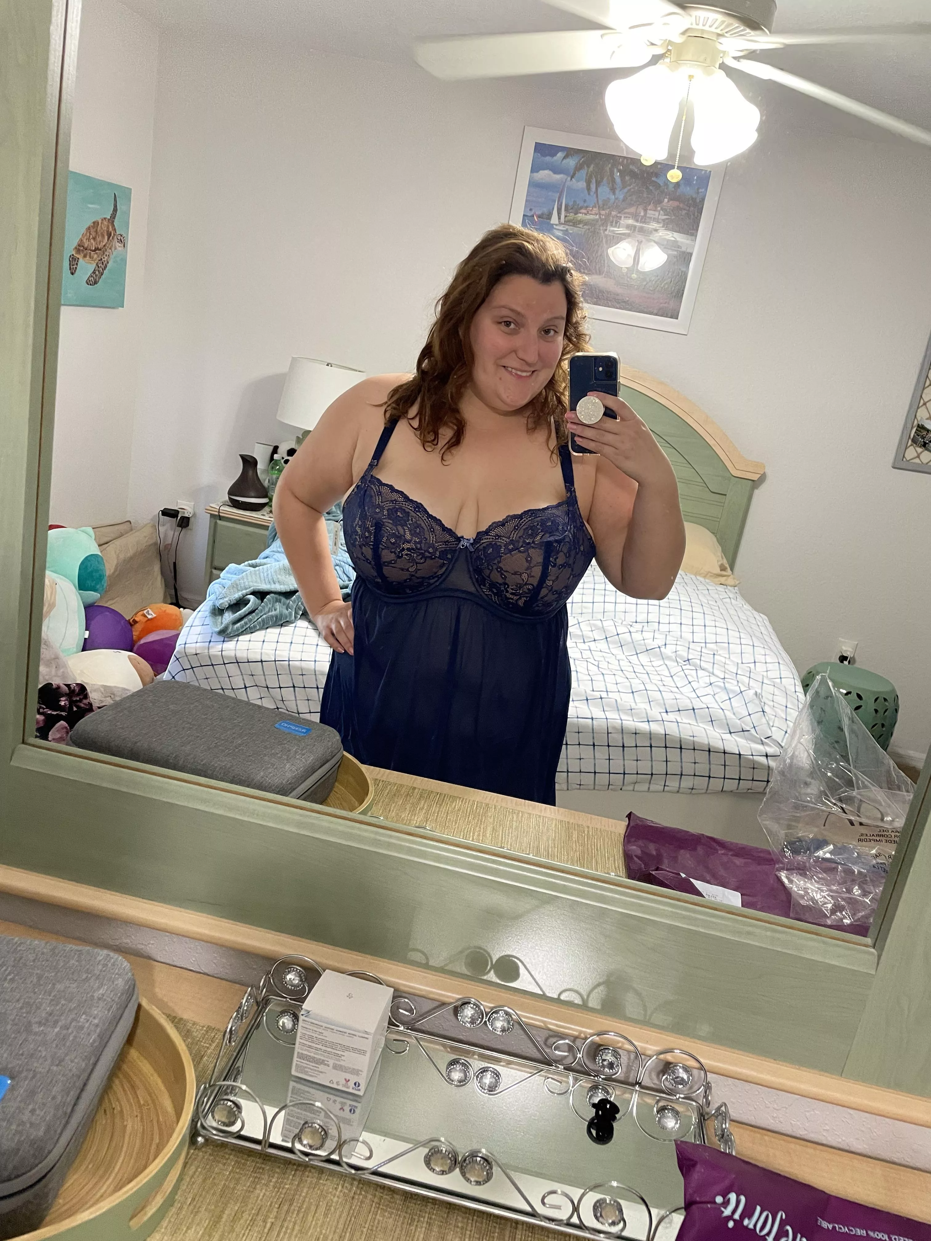 Just bought this new lingerie. 😜