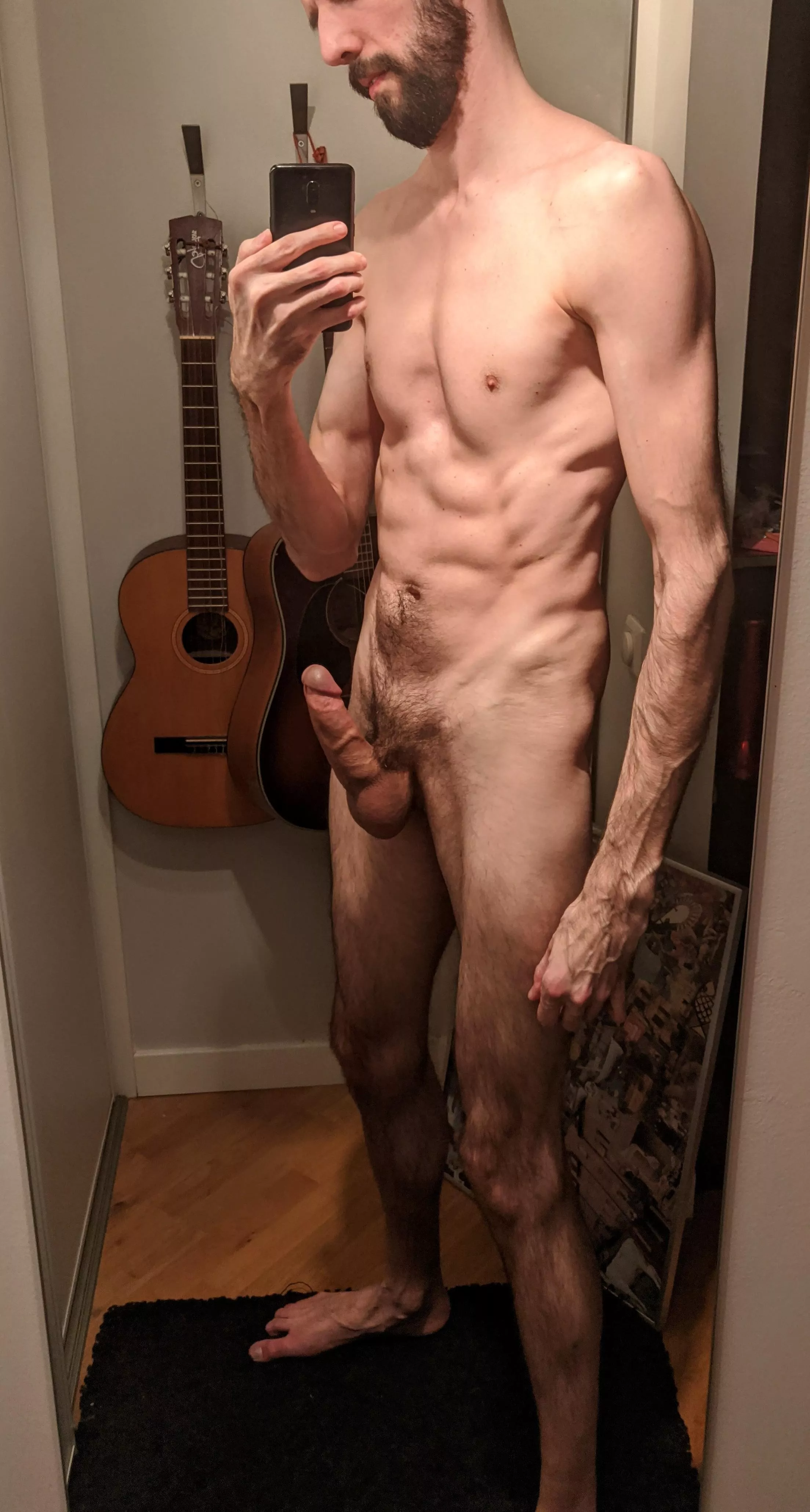 Just me naked I suppose