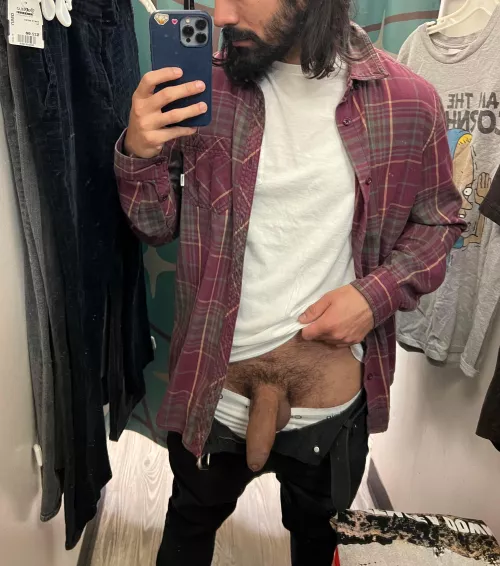 just sharing my cock on reddit while my GF sleeps next to me 😈