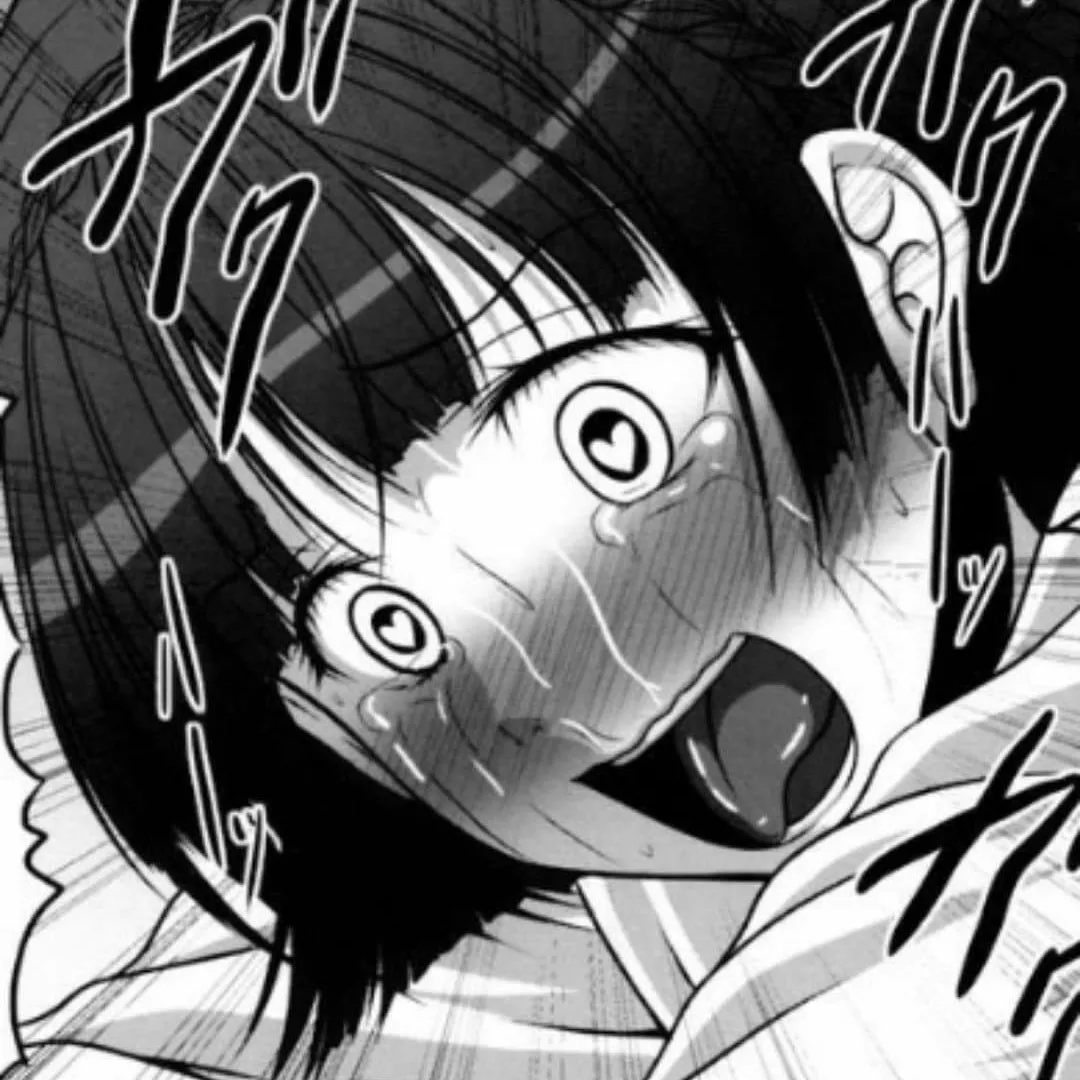 LF Mono Source: 1girl, heart shaped pupil, short hair, black hair, eyes open, mouth open, tongue out, blushing, sweating, crying, Makoto Niijima, Persona 5, face focused, japanese text, SFX LF Mono Source: 1girl, heart shaped pupil, short hair, black hair, eyes open, mouth open, tongue out, blushing, sweating, crying, Makoto Niijima, Persona 5, face focused, japanese text, SFX