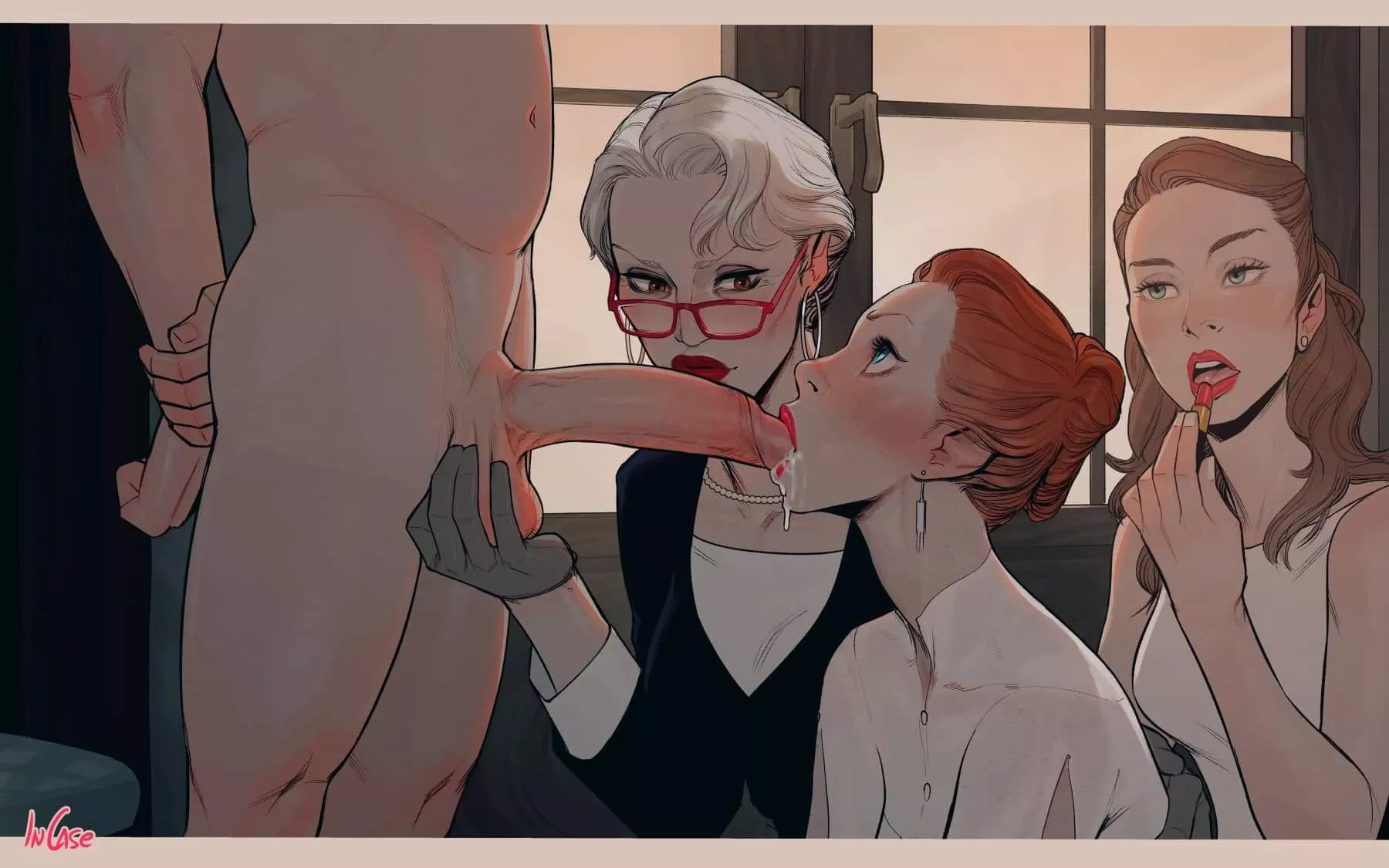 Like mother, like daughter. Teaching to please her husband (InCase)