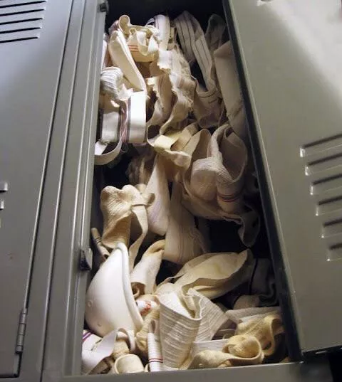 “Locker of jocks & cups” …