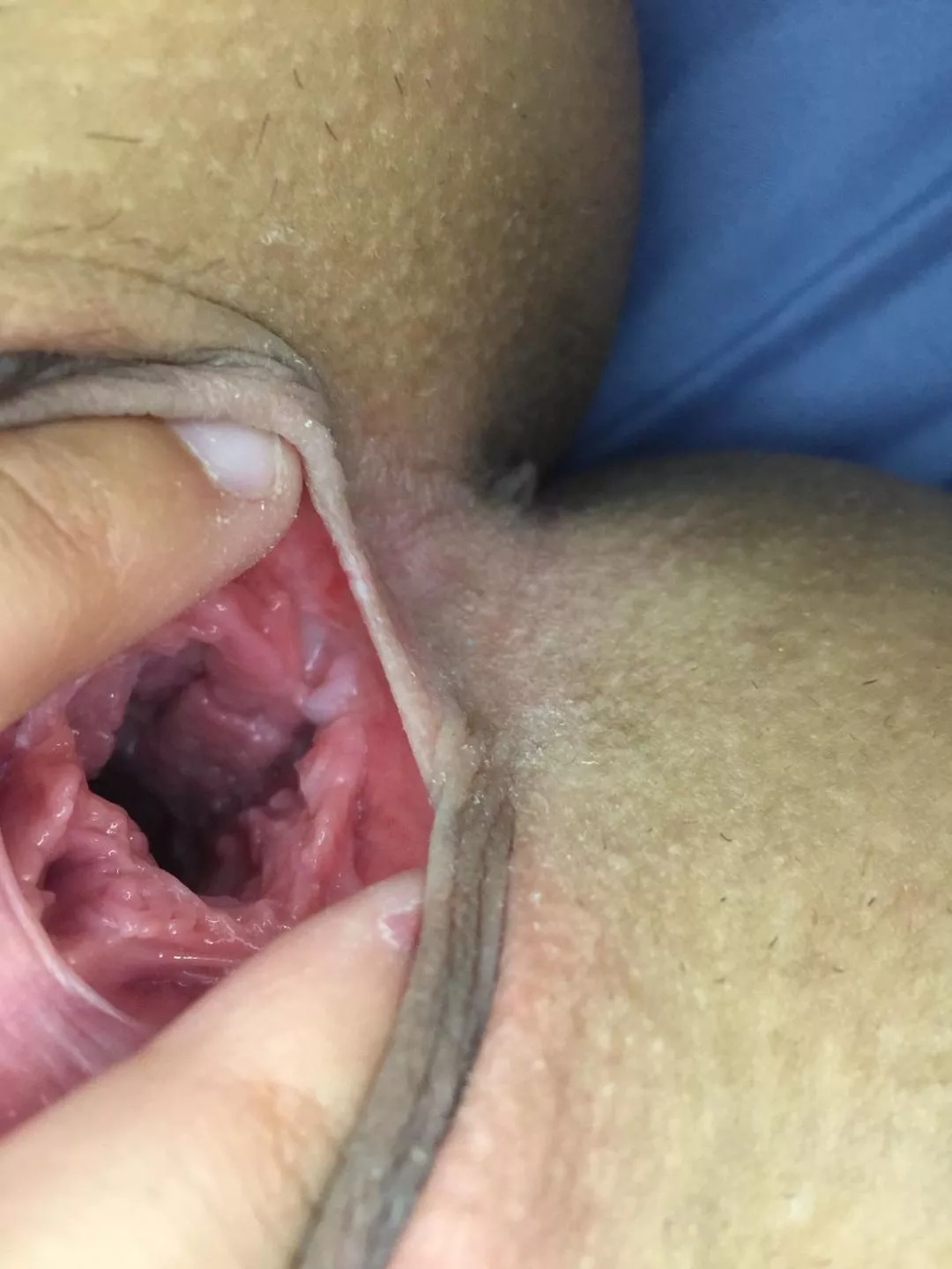 look at how wide I gape after fucking my 10