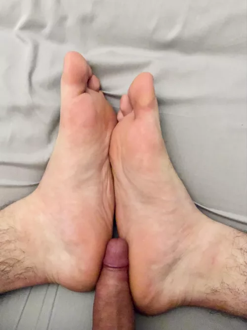 Love feeling him on my soles 🦶🏼🍆❤️