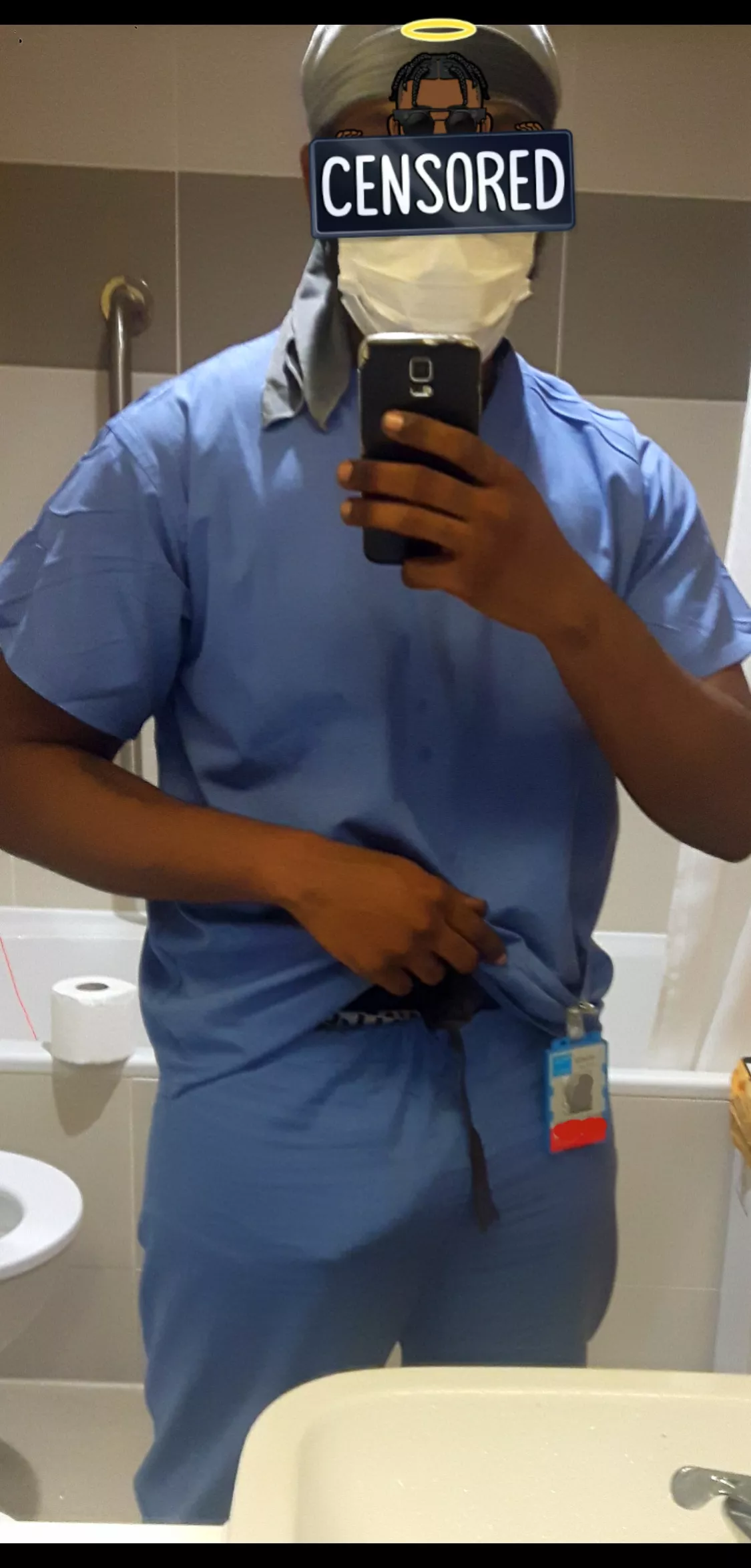 [M/27/UK] These scrubs are way too thin 🙈 If I was your Nurse what would you do 👀