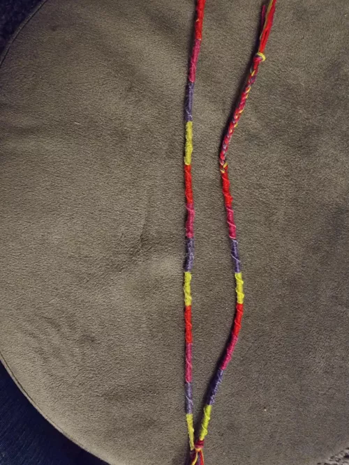 Made me and Daddy matching bracelets 😁 can't wait to send it to him along with some of my artwork 🥰