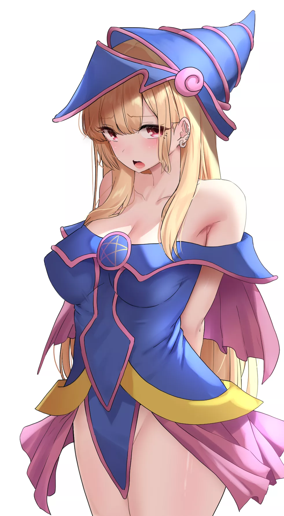 Marin cosplaying as dark magician girl [Dress up Darling]