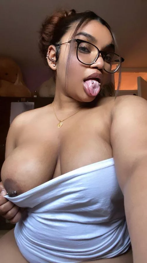 Master would you cum on my tits or mouth? Or somewhere else….