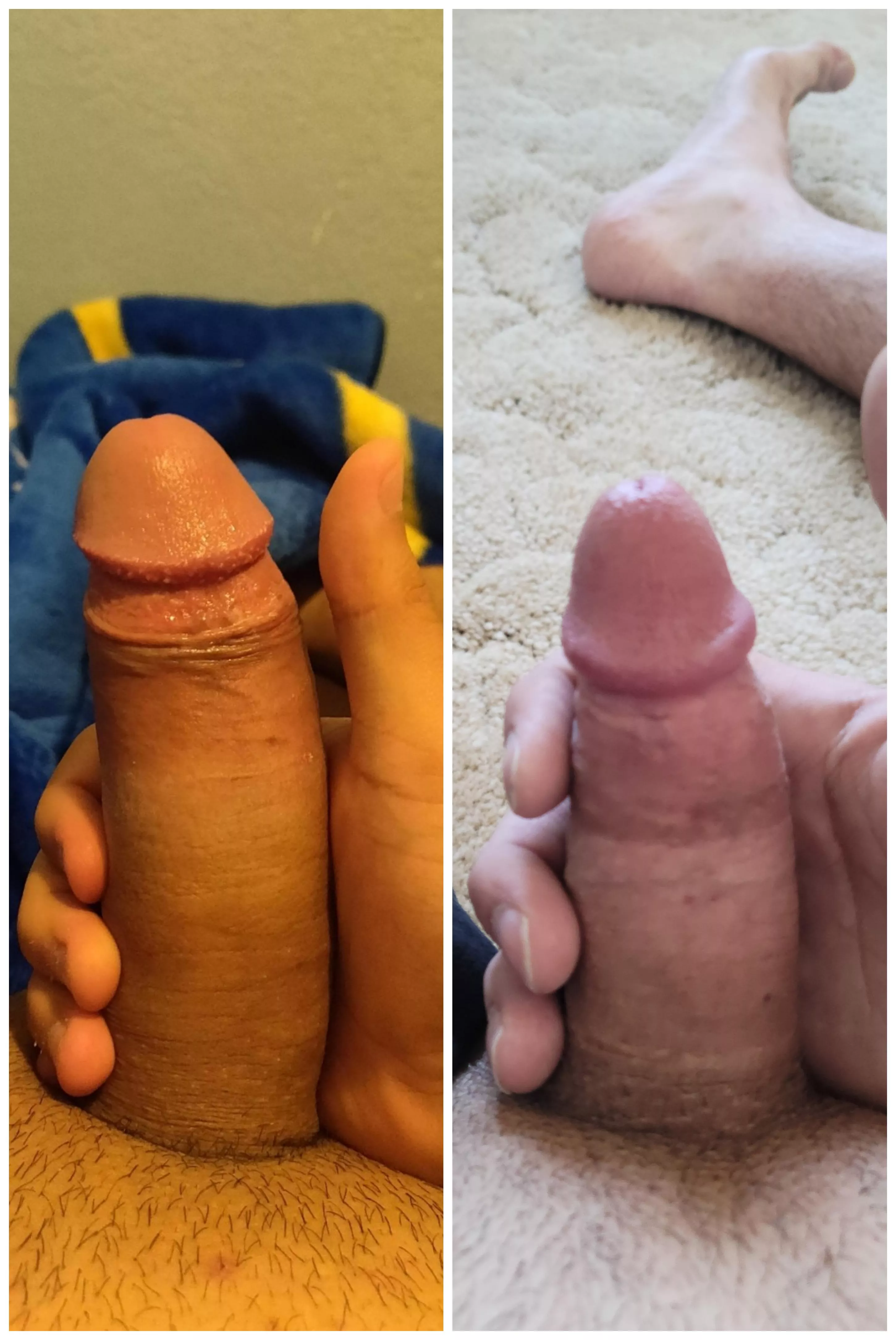 Me on the right being outsized by Scrambler754 on the left