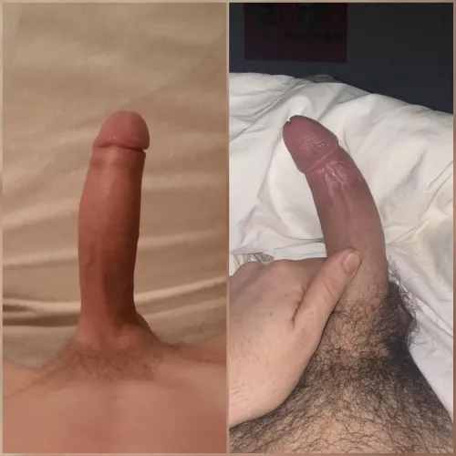 Me vs. @Average_7_-_-D compared 😁 Very close compare, practically same size. Found out that I'm tiny bit longer. Me vs. @Average_7_-_-D compared 😁 Very close compare, practically same size. Found out that I'm tiny bit longer.