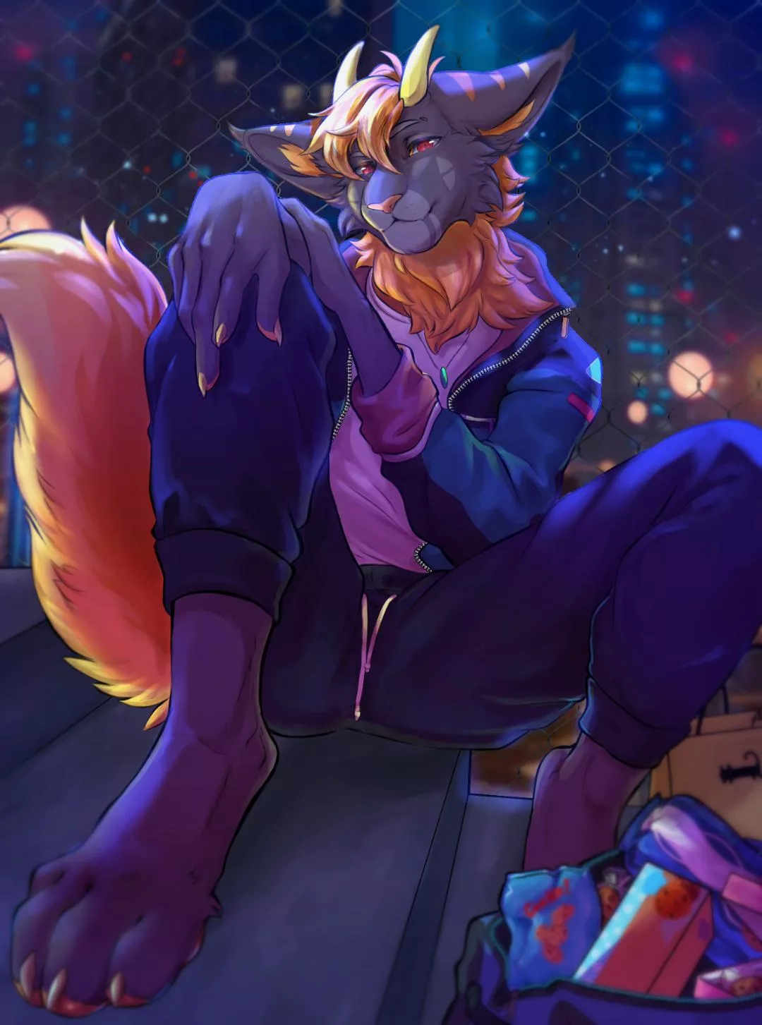 midnight cookie haul (art by me @september_foxx on Twitter)