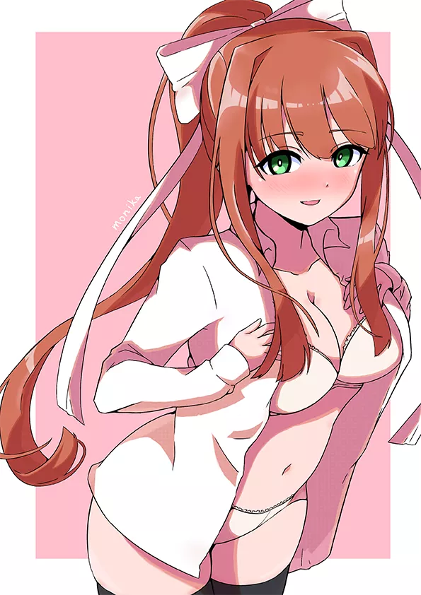 Monika is showing you a little bit, because you're special (mizumori)