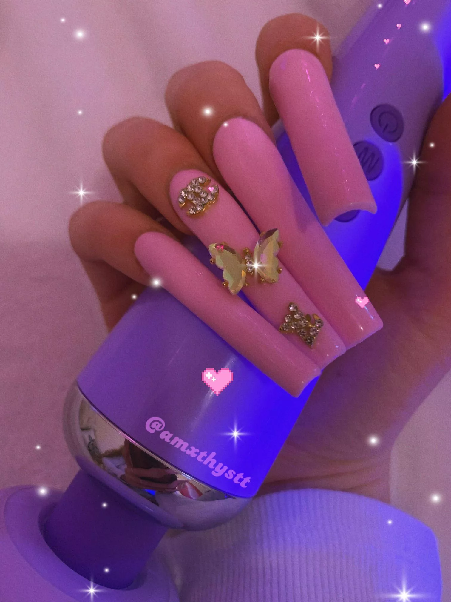 my birthday nails 💓