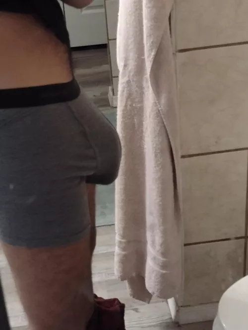 my bulge in grey