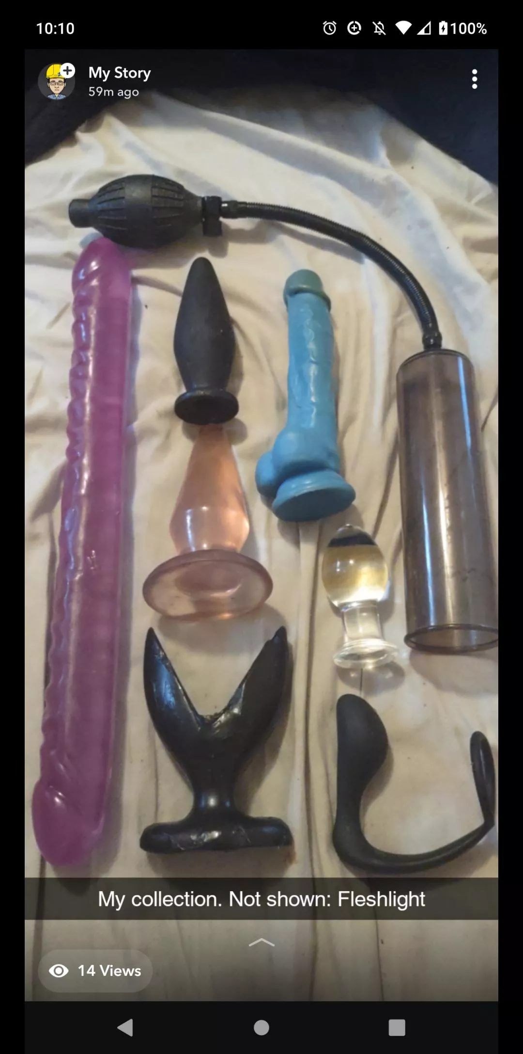 my collection minus the cage and fleshlight, requests?