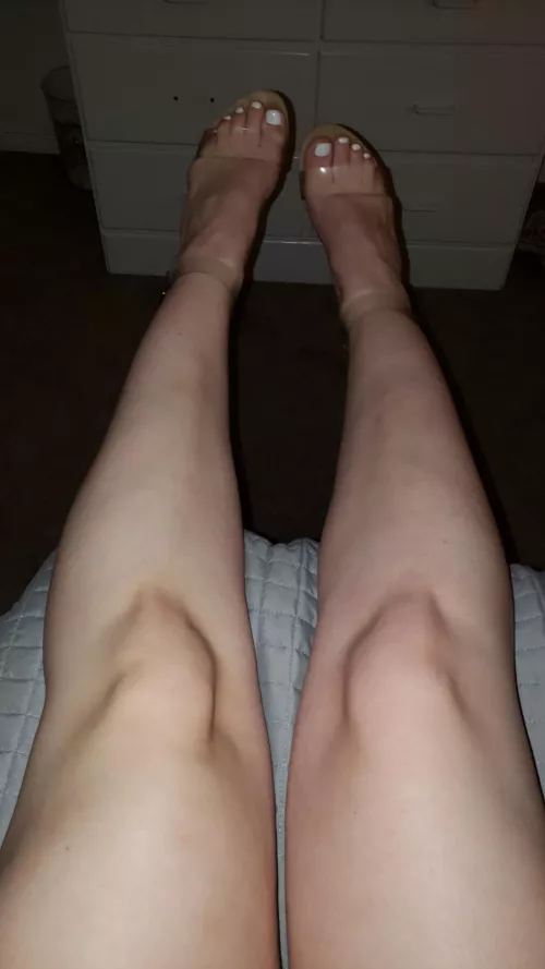 my legs and toes in see through heels!
