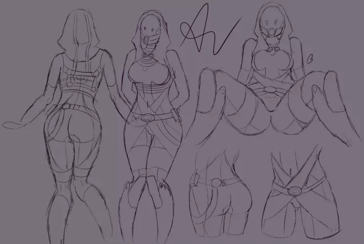 My little sketches with Tali