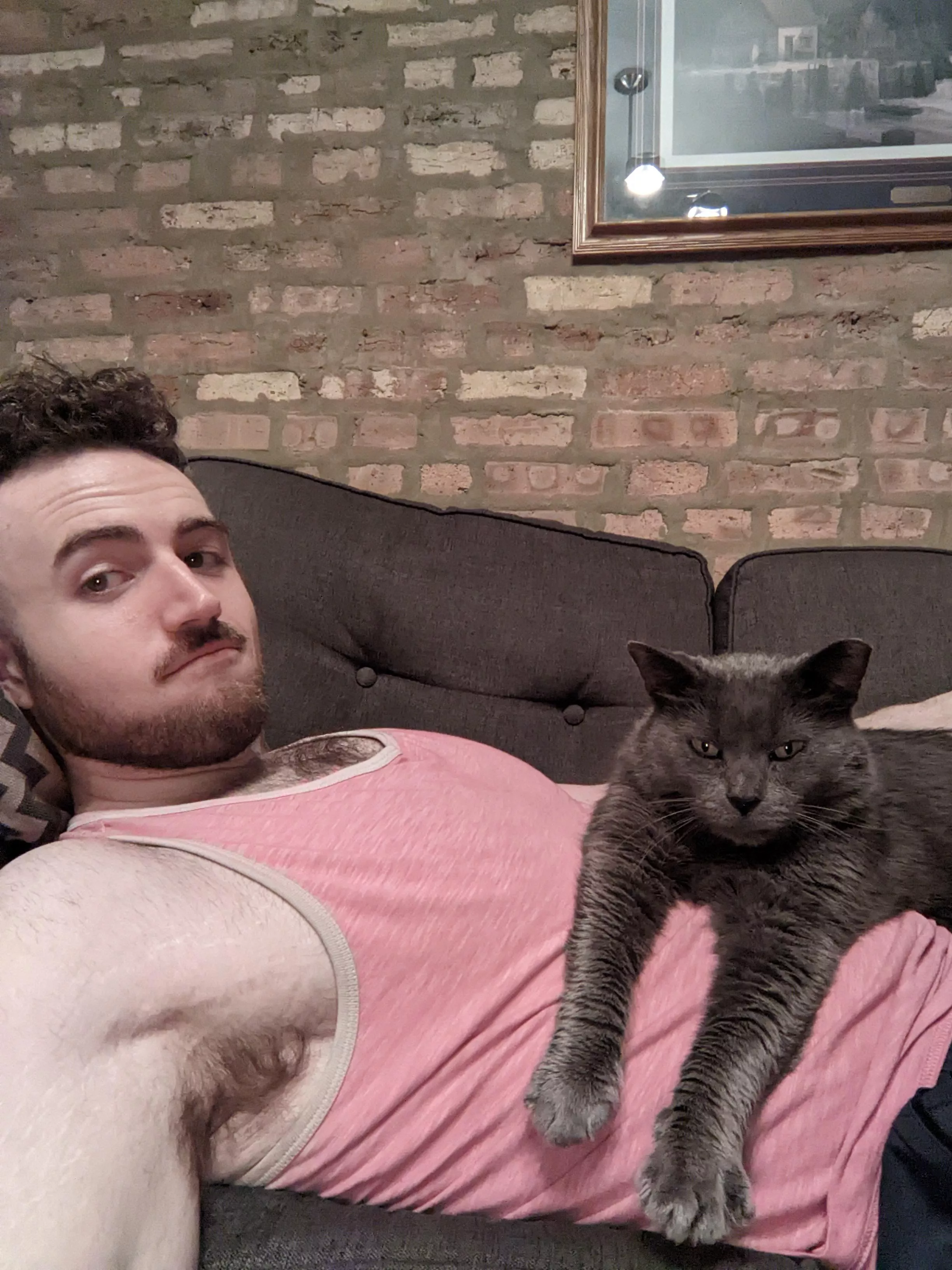 My son didn't want me to leave for work