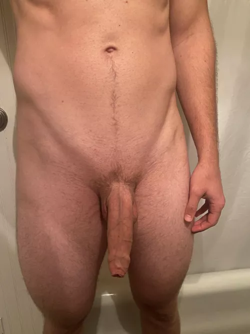 My uncut cock