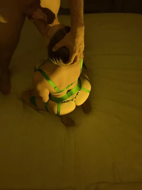 My view when she sucks his cock 🥵