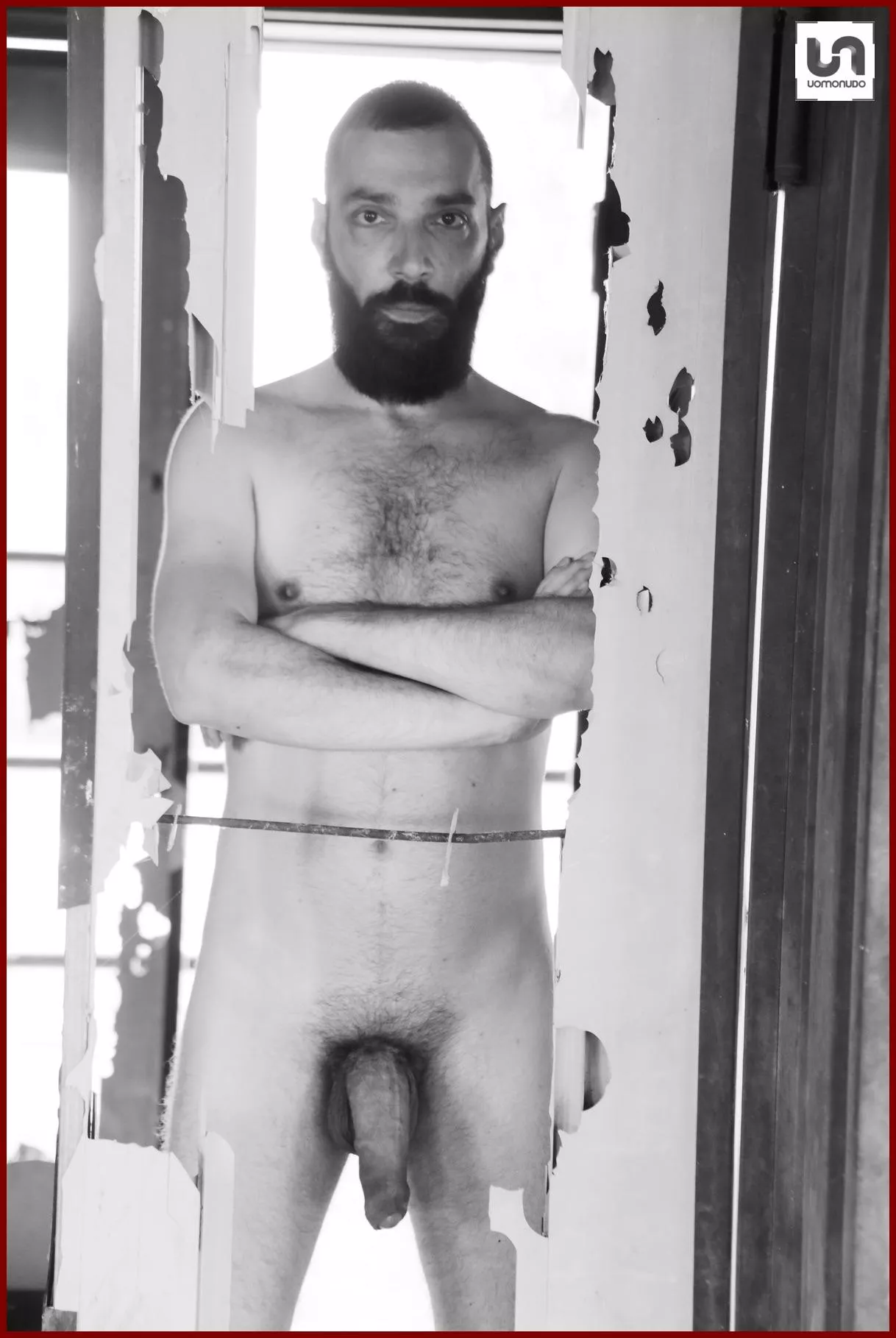 Naked, bearded and proud. I had my first uncensored photoshoot. Here’s one.