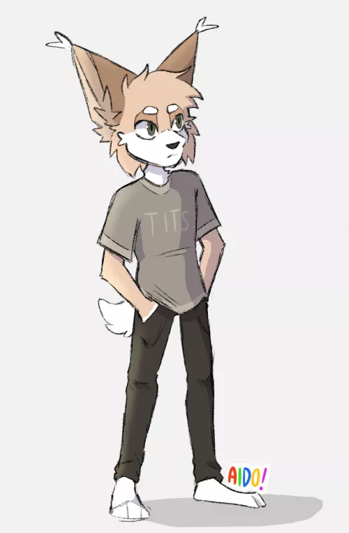 never posted before aha- here's my fursona Levy! (art by me :D)