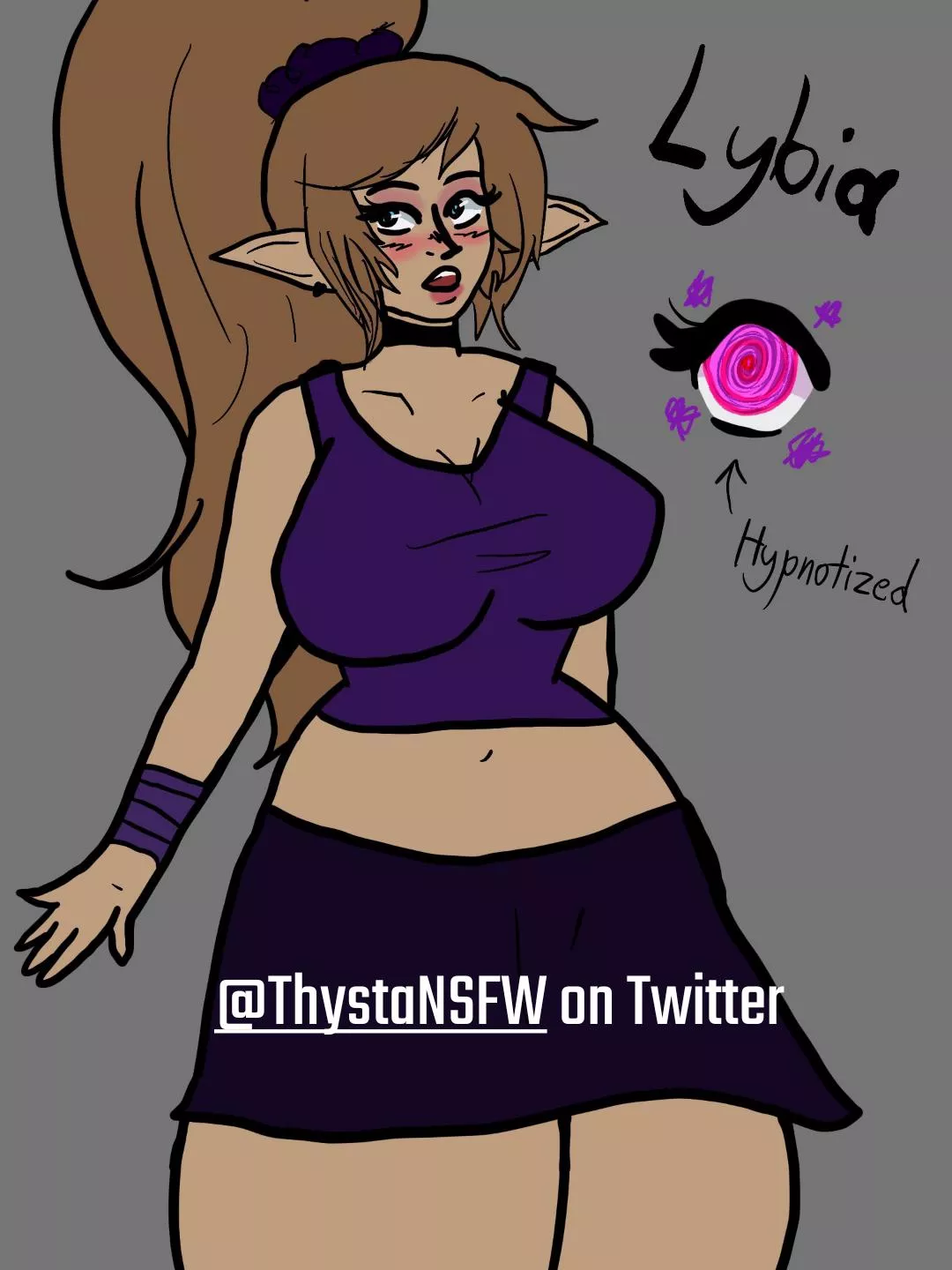 New Hypno OC! Meet Lydia. 💖 [ThystaNSFW on Twitter]