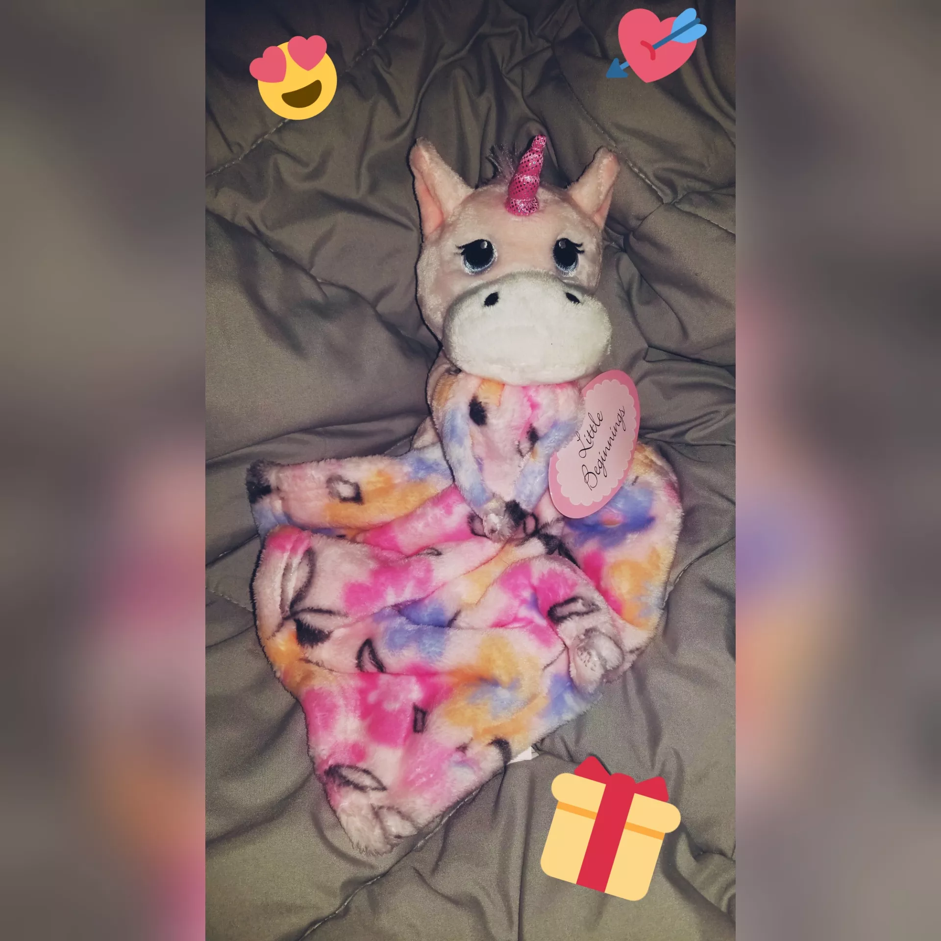 New to being a little. Daddy got me a new stuffie to celebrate our first week as a ddlg couple (we've been together for 20 years but new to ddlg). Her name is Nixie and she even has her own blankie! (Her tag says New to being a little. Daddy got me a new stuffie to celebrate our first week as a ddlg couple (we've been together for 20 years but new to ddlg). Her name is Nixie and she even has her own blankie! (Her tag says