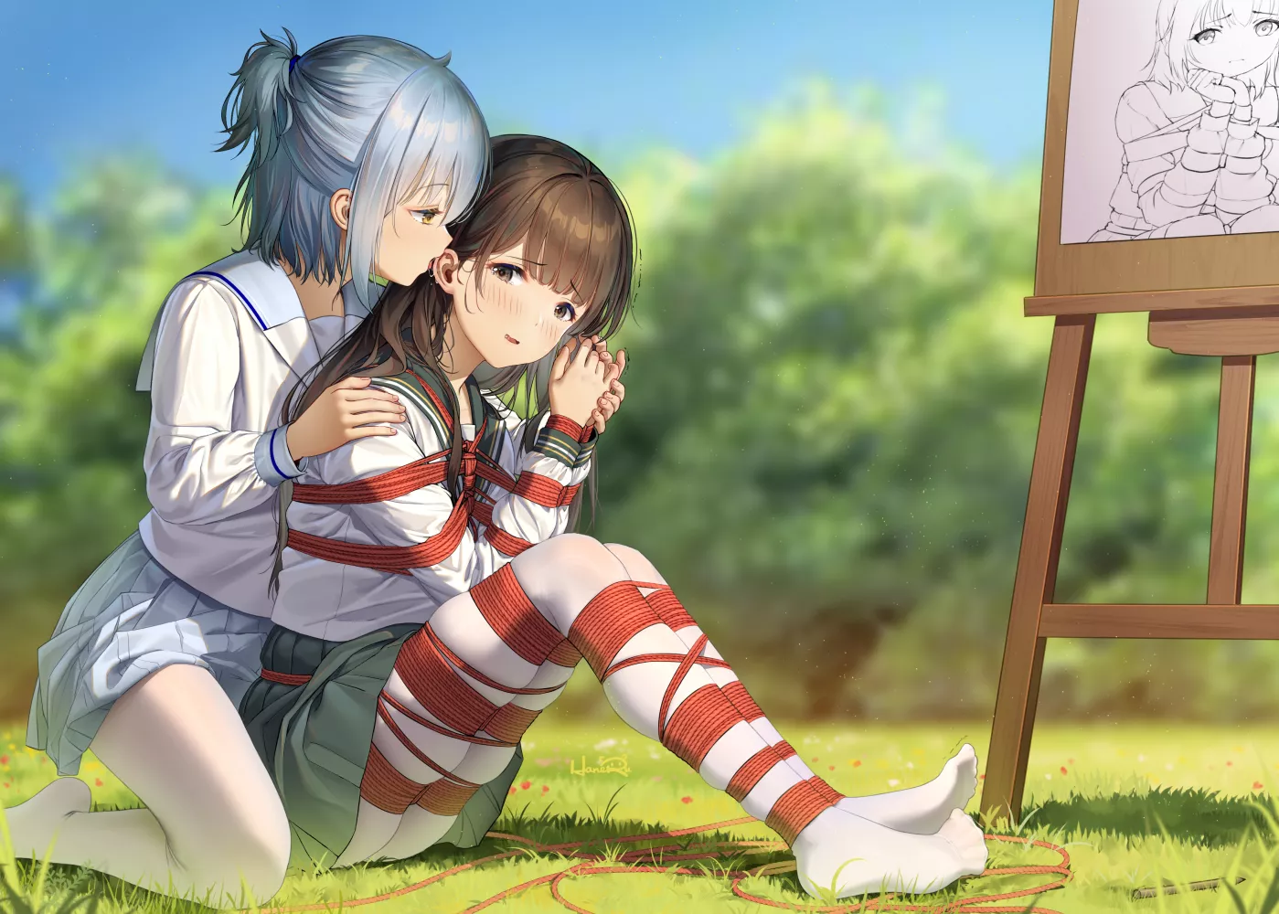 Not the outdoor activities she's expected, but she ain't complaining