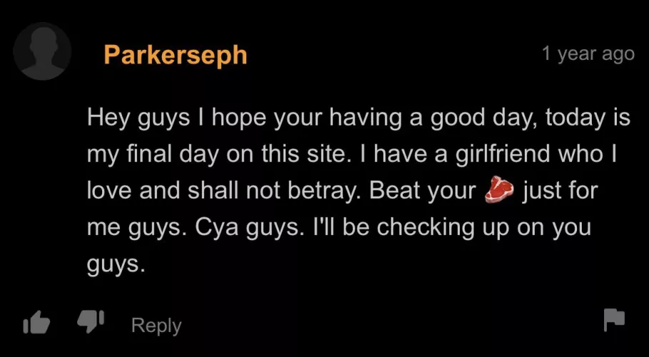 o7. Let’s rub one out, for Parkerseph