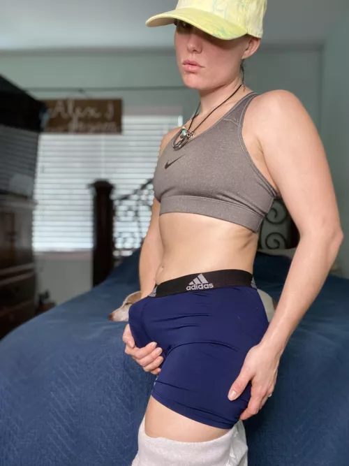 [OC] I’ll wear your clothes while I peg you so even they know what a real dick feels like