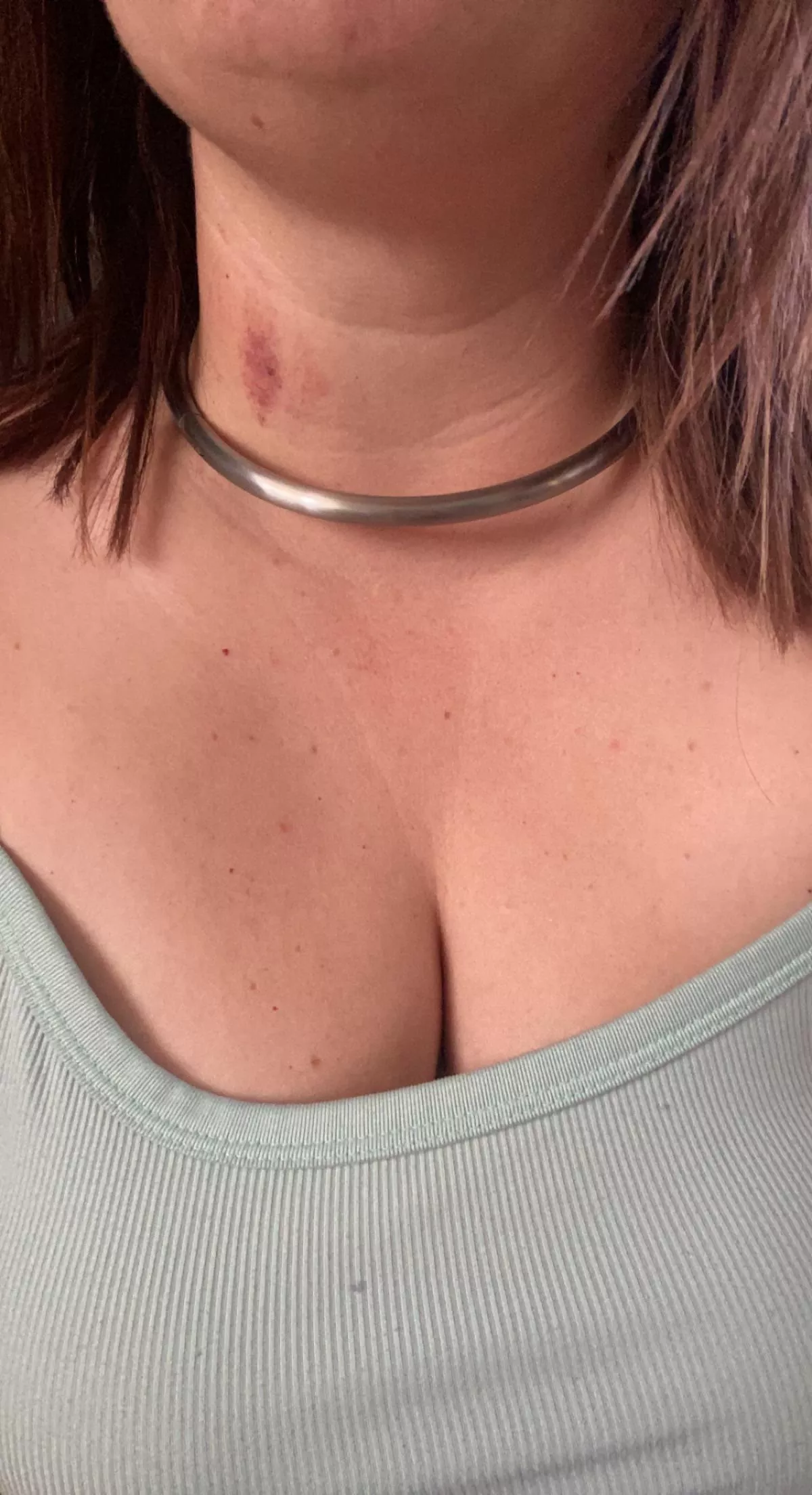 Officially collared today by the best key holder in the world! ☺️ in love with my life of submission 🥰😍🥺