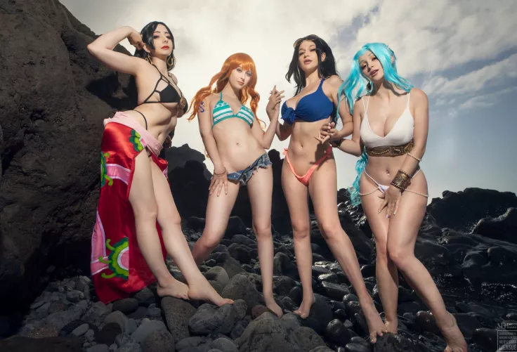 One piece Bikini collab by MikomiHokina, GumihoHannya, Liensue, MerylSama