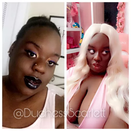 One step closer to perfection💕 I’ve come a long way but I’m no where close to finished with my Bimbofication!