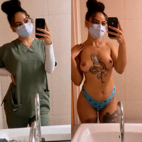 on/off, scrubs edition 😁