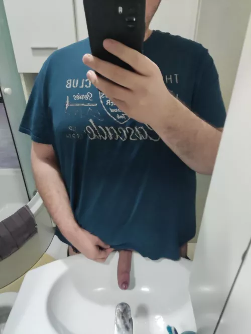 Oops, it slipped out 🍆