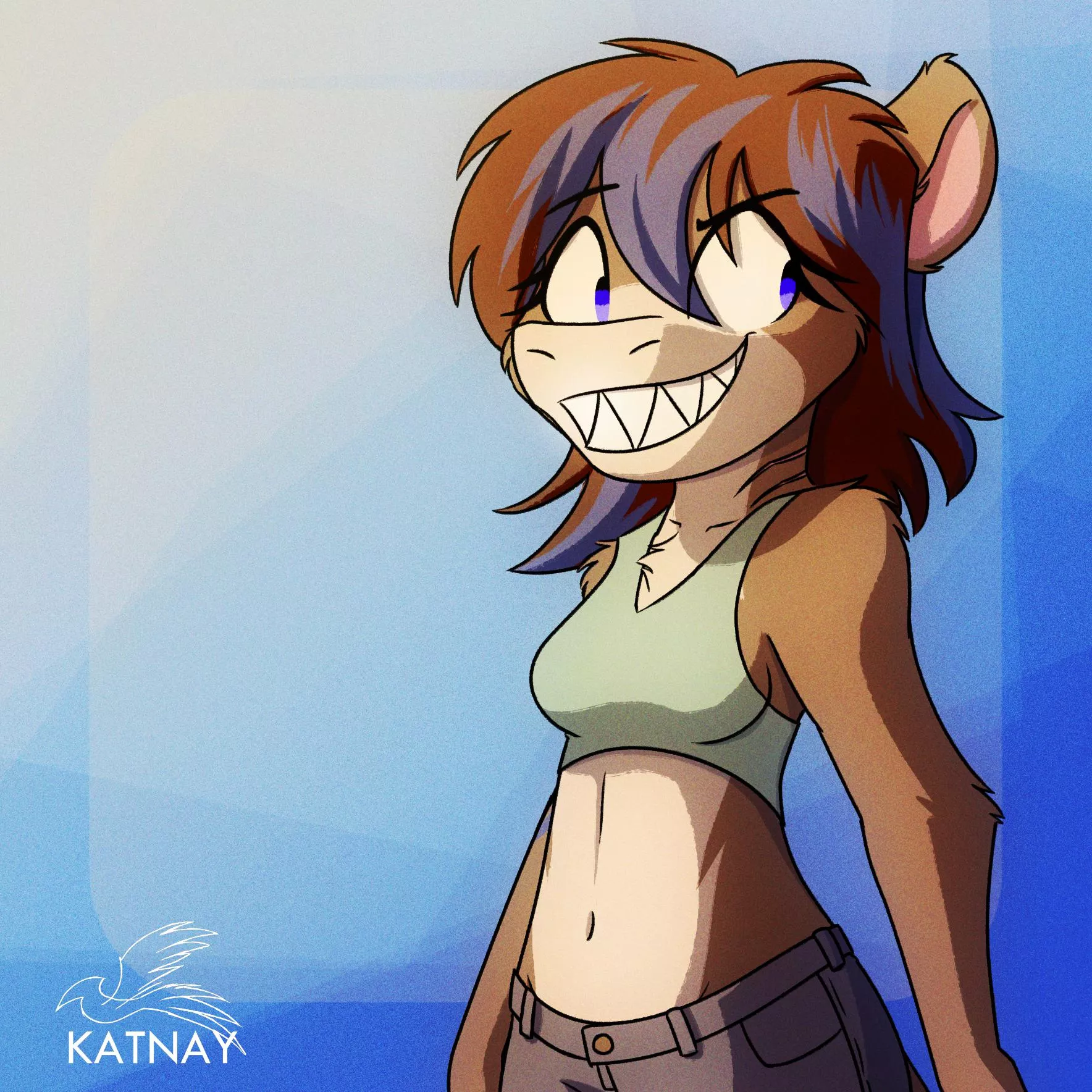 Otter-Shark (Art by @katnay3 on Twitter)